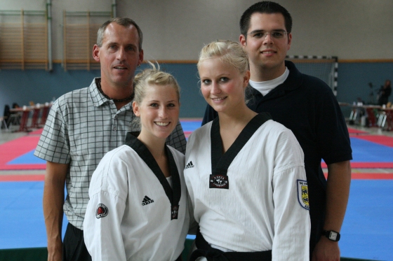 Die Bushido-Trainer in Ingolstadt (v.l.): Harry Berthold, Kim Berthold, Svea Meyn und Malte Mergner.