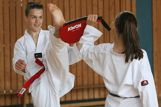Die Bushido-Sportler in der Vollkontakt-Einheit