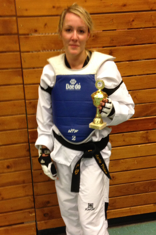 Jana Marie Thies ist Landesmeisterin in der Klasse Damen bis 53 kg.