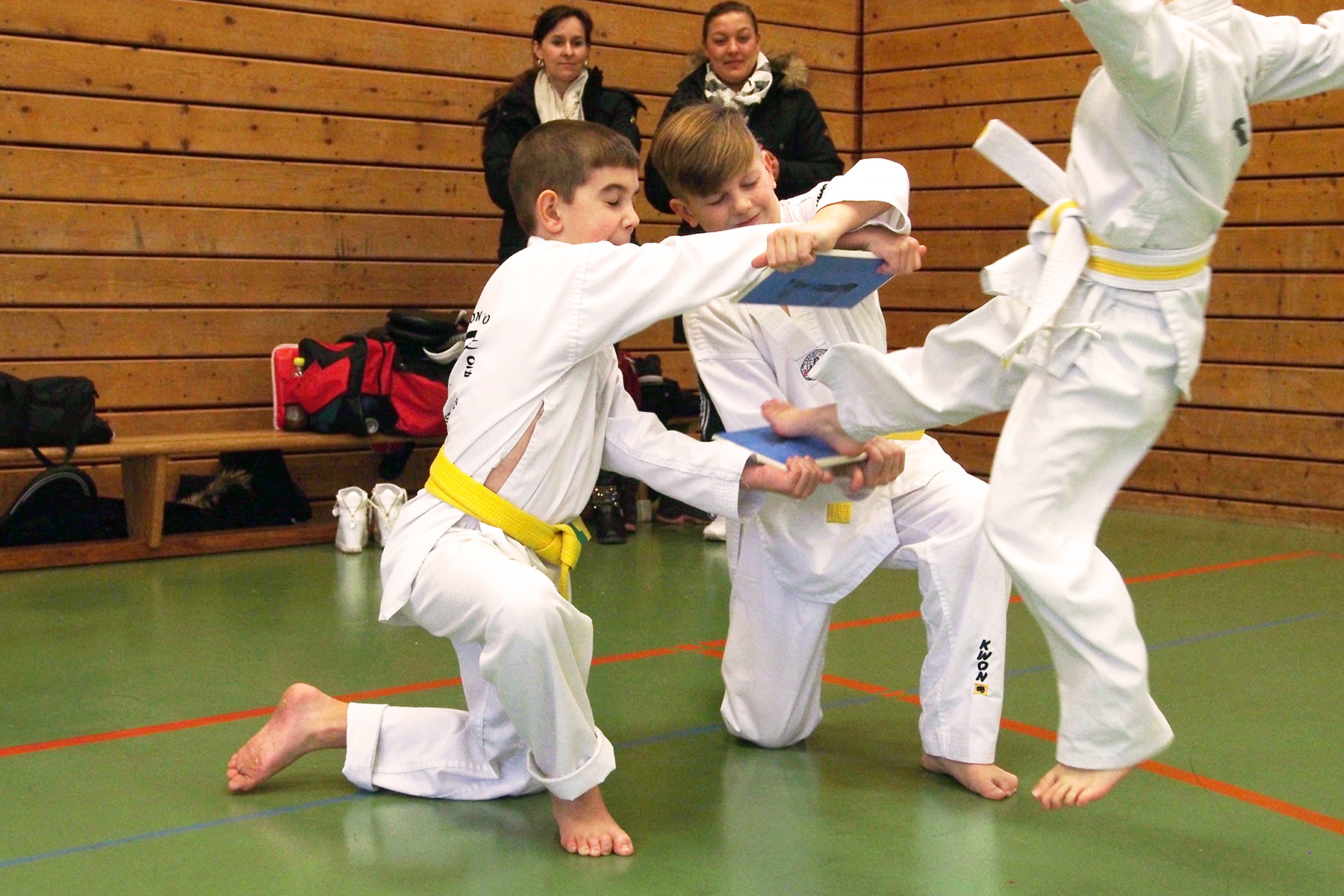 Begeisterte Kinder in der Bruchtest-Einheit!