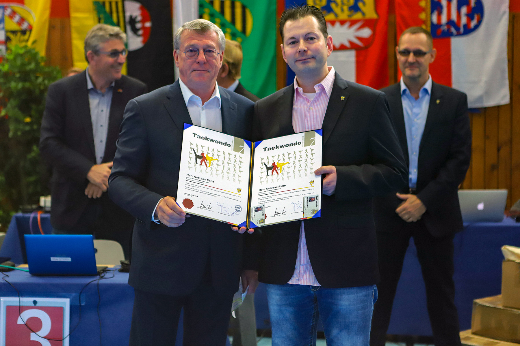 Stefan Klawitter (DTU-Präsident) & Andreas Rahn (TVSH-Präsident)
