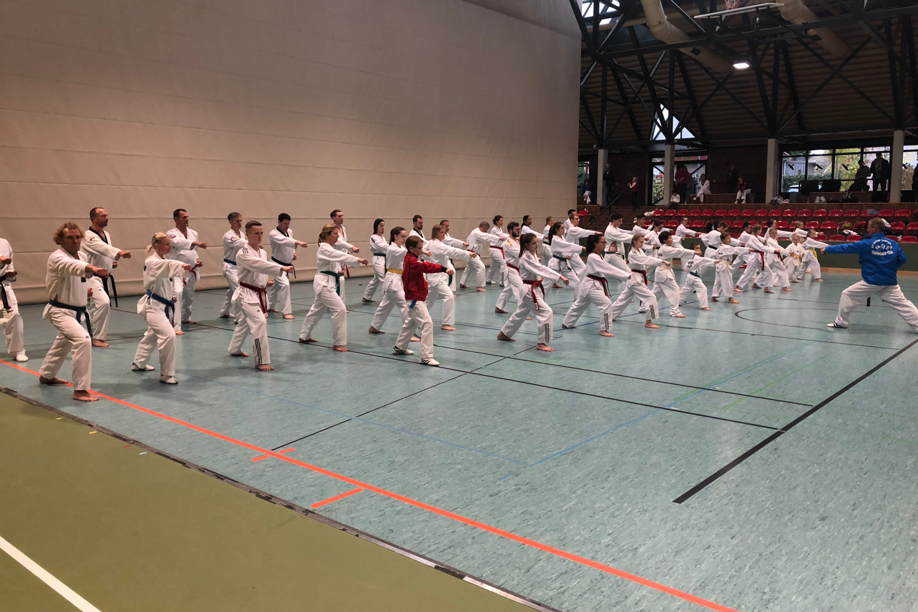 Die Sportler in Aktion